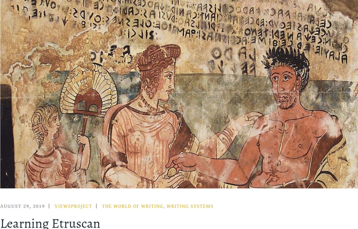 Etruscan fresco